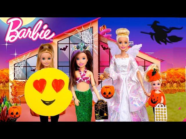 Barbie Family Halloween Videos - Dress up & Trick Or Treating - LOL OMG Baby Goldie