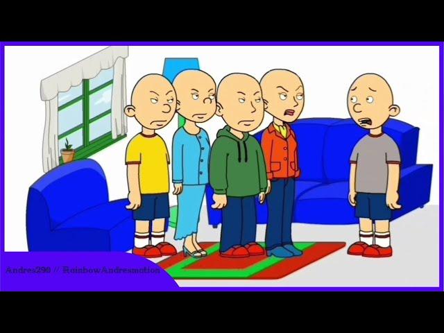 Classic Caillou Shaves His Family Bald/Grounded