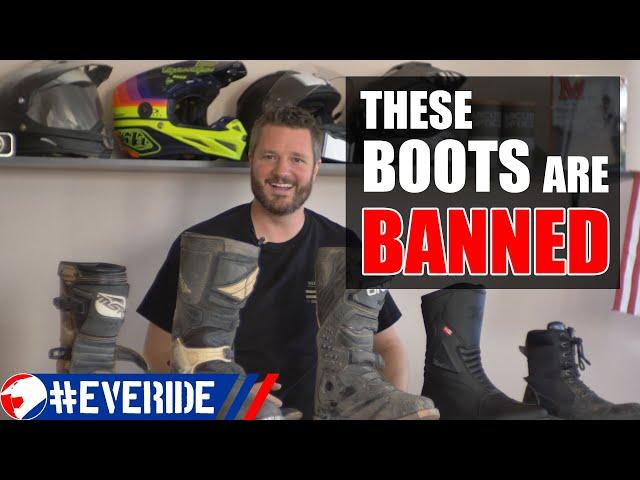 I BANNED These "Offroad" Motorcycle Boots from my Dual Sport Rallies #everide