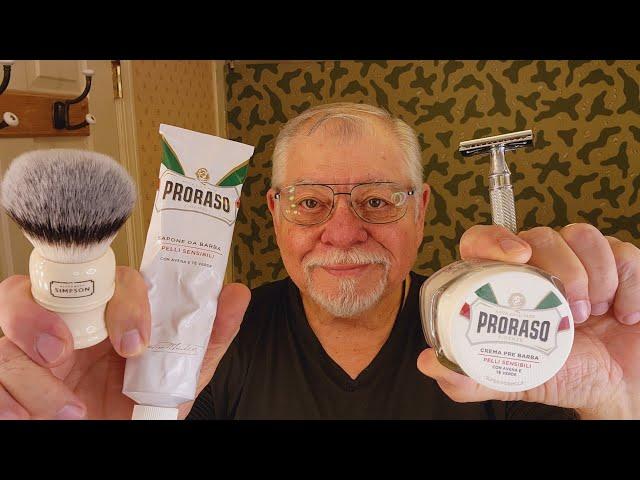 Alex's Shave / Merkur 34C / Muhle R89 Razors/ Simpsons Brush/Proraso shave Cream