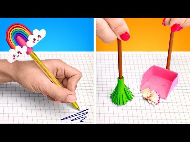 CREATIVE SCHOOL CRAFTS ️ FUN HACKS TO IMPRESS YOUR FRIENDS