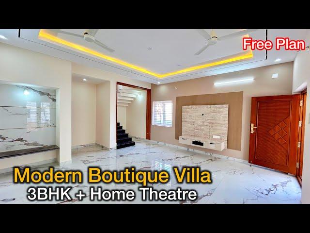 4cent Architect Designed Modern 3BHK House with Home Theatre  | Epi-1052