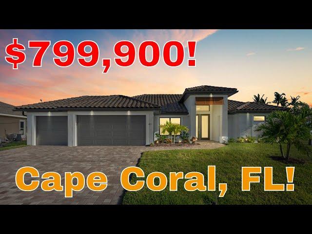 [SOLD] Southwest Cape Coral Florida - New Construction Gulf Access Home - FULL TOUR
