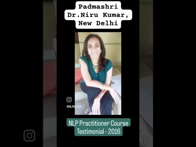 Ashok Subramanian's NLP Practitioner Workshop Testimonial - 2016 @ New Delhi