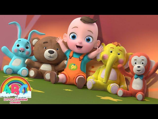 Five Little Animals Song | Nursery Rhymes & Kids Songs | Abc Little Learning Corner