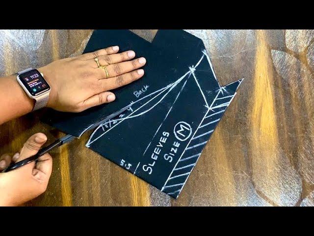 Sleeves Cutting Easy Step By Step Method