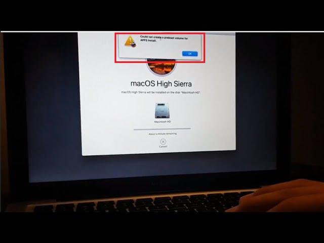 How to Fix: Could Not Create a Preboot Volume for APFS - MacBooks & Mac Desktops