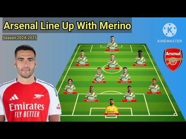 Arsenal Potential Line Up With Mikel Merino Season 2024/2025