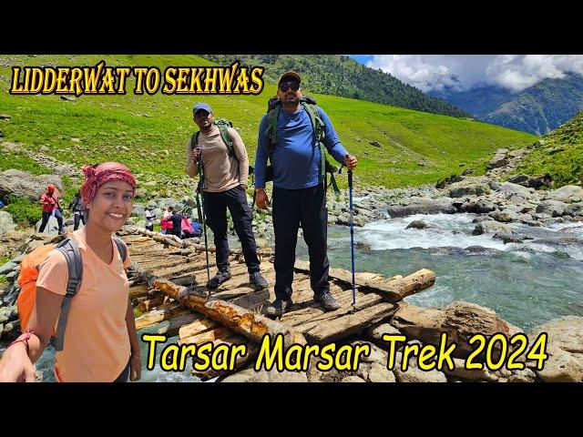 Trek Day 3 || Lidderwat to Sekhwas || Lunch Dinner || Chasing Clouds || Tarsar Marsar Trek 2024 Ep12