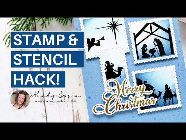 The Secret to Stamping Over a Stencil PERFECTLY : Gina K Designs