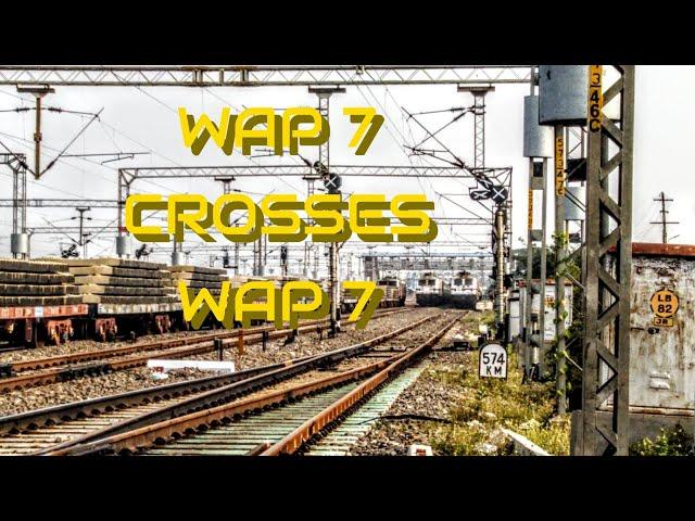 High Speed Crossing | NARSAPUR to NAGARSOL EXPRESS | LATE RUNNING KRISHNA EXPRESS | SCR RAILWAYS |