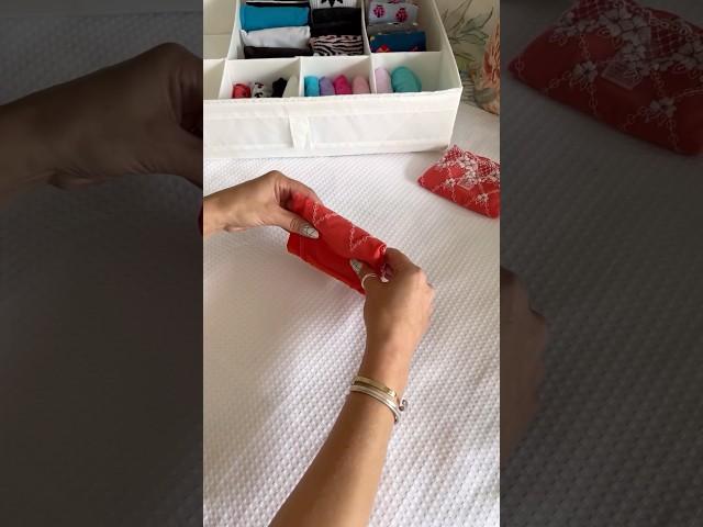 How to fold underwear #organise #clothes #home