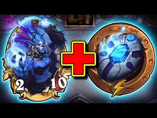 INSTANT Golden Drakkari with this Trinket?! | Hearthstone Battlegrounds