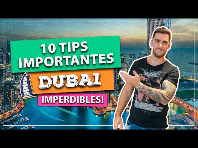 10 mejores tips de DUBAI! Tips IMPORTANTES que NECESITAS ver antes de viajar!