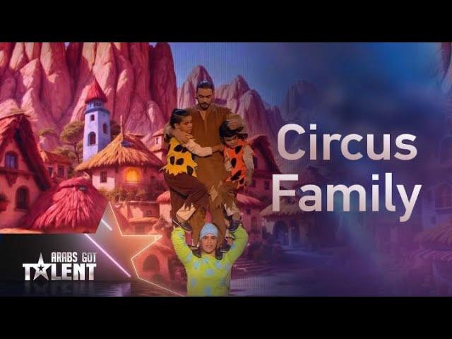 ArabsGotTalent |  Circus Family الأم التي تحمل عائلتها على أكتافها في عرض رائع يخطف القلوب