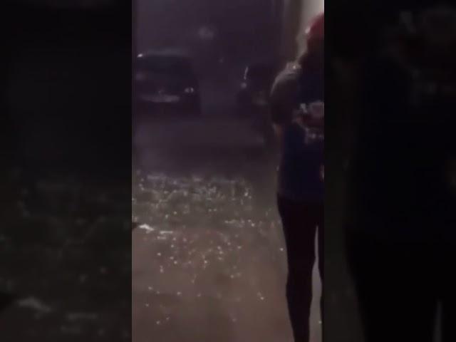 The guy trying to cover the rains with Aluminium Pan... See what happens next
