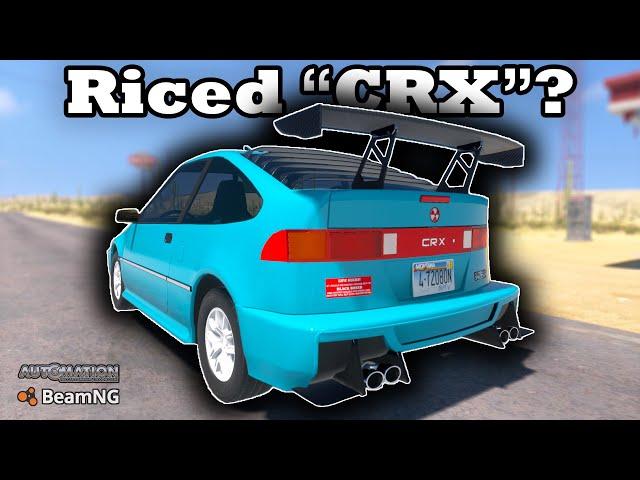 I Made a Ricer Honda CRX... | Automation The Car Company Tycoon Game & BeamNG.drive