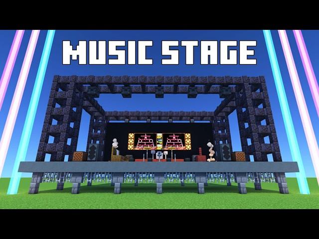 How To Build a Music Concert Stage In Minecraft | City Build