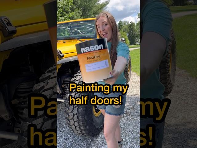 VERY PROFESSIONAL automotive painting Doing @yellerlife ‘s Motobilt JKU half doors #jeepbuild