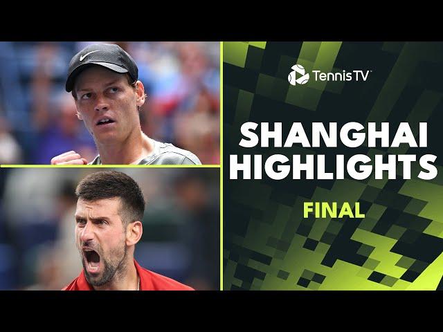 Jannik Sinner vs Novak Djokovic For The Title   | Shanghai 2024 Final Highlights