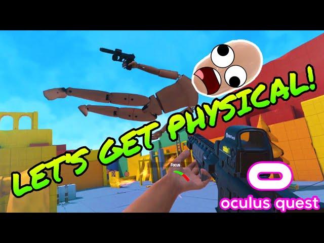 Getting FRUSTRATED in Physics Playground Oculus Quest Gameplay