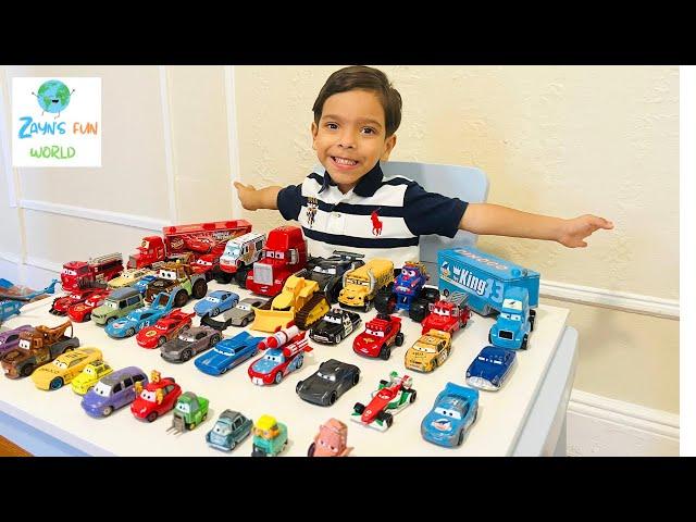 PLAYING WITH DISNEY PIXAR CARS, LIGHTNING MCQUEEN, TOW MATER, DISNEY CARS TOYS, TOY CARS, CARS MOVIE