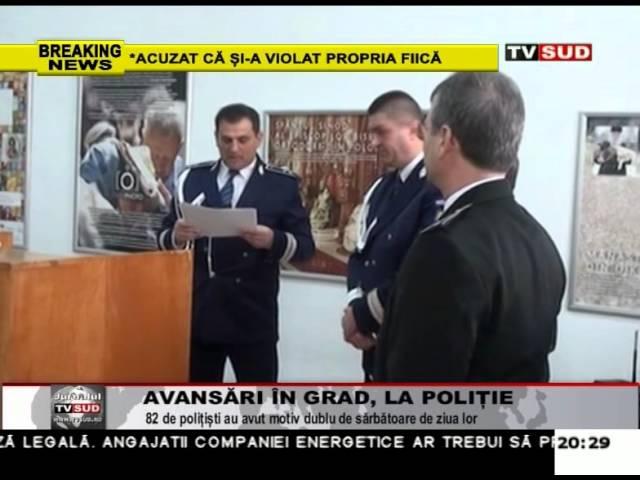 avansari in grad la politie