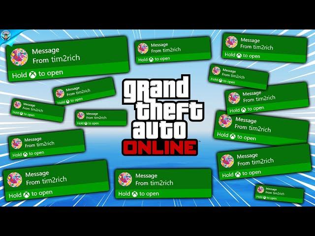 I made him so ANGRY that he started spamming messages  (GTA Online)