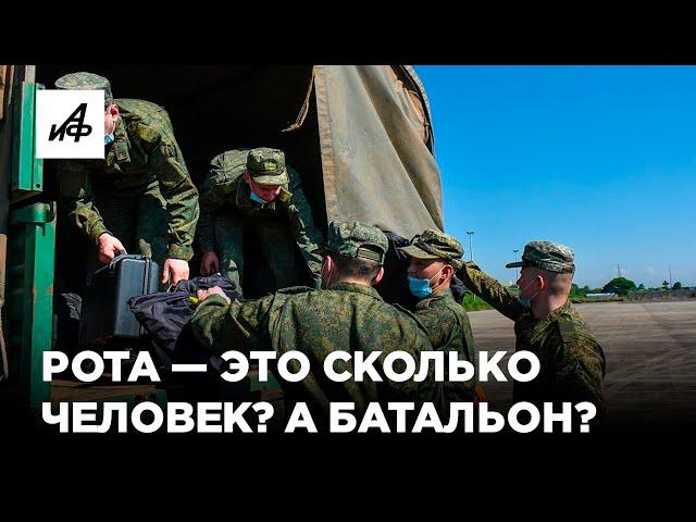 Сколько человек в роте, дивизии и батальоне? Объясняем в графике