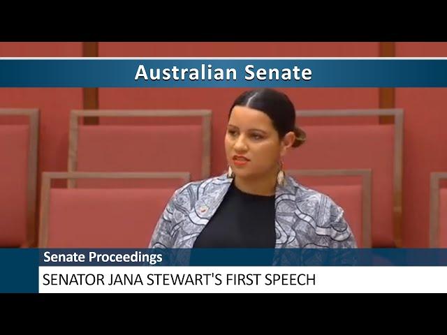 Senate Proceedings - Senator Jana Stewart's First Speech