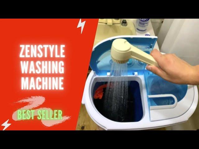 ZenStyle Portable Washer Compact Twin Tub Review, Manual | Mini Top Load Washing Machine Washer