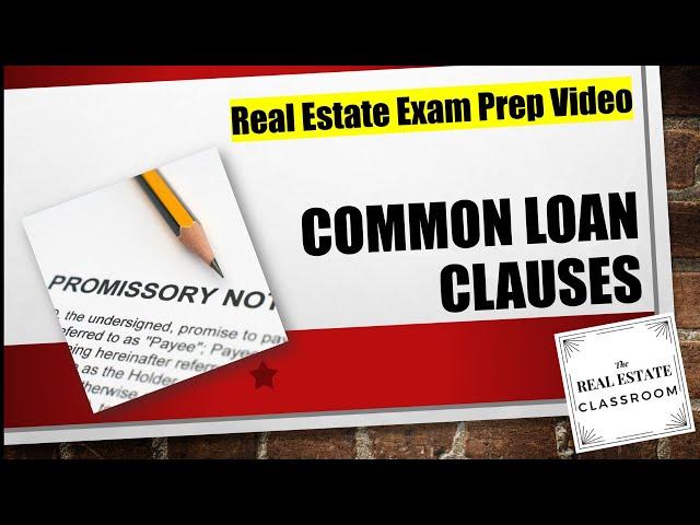 Key Mortgage Clauses You MUST Know | Real Estate Exam Prep Videos