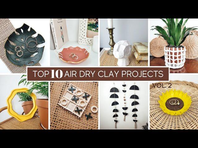 TOP 10 AIR DRY CLAY IDEAS | Minimal and Aesthetic Home Decor Projects vol.2