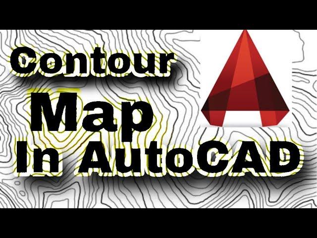 how to draw contour map in autocad