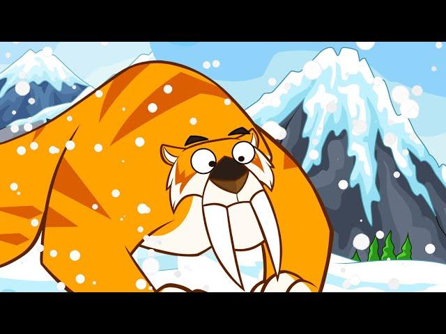 Dinosaur | SMILODON: Funny Cartoons for Children | Dinosaur Cartoons Compilation & Facts Collection!