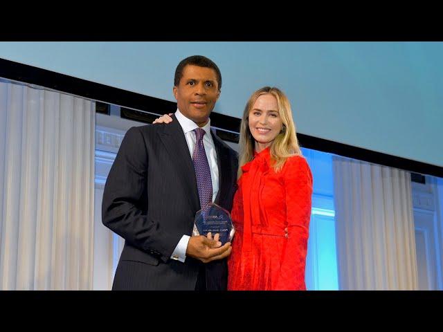 2024 Oscar Nominee Emily Blunt Presents AIS Honor to Dr. Philip Ozuah