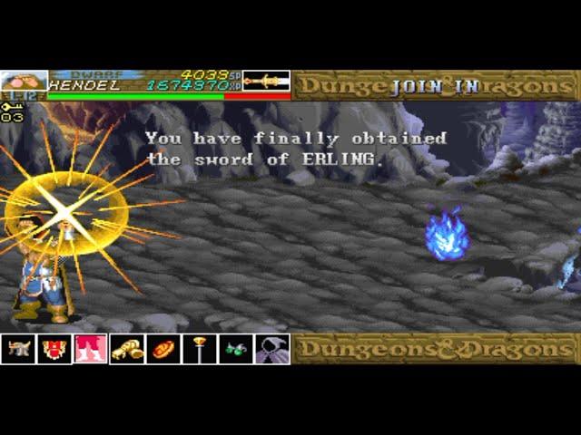 던전 앤 드래곤 2 드워프(Hendel, 헨델) 아시아버전 최고난이도 원코인(Dungeons & Dragons Shadow over Mystara Dwarf Hendel 1CC)