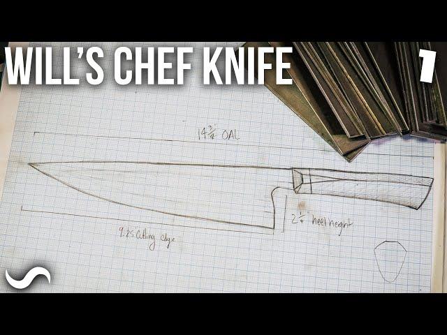 MAKING A TWISTED MULTI-BAR CHEF'S KNIFE!!! Part 1