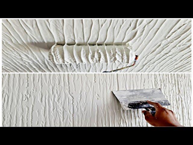 Try this wall painting putty texture design rope roller