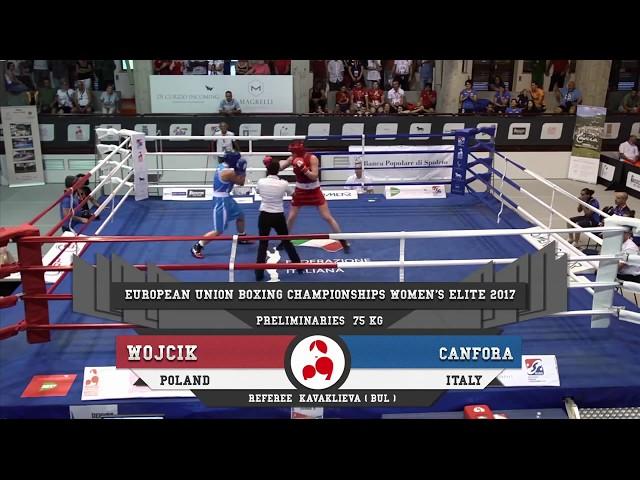 EU 2017: 1/8 - 75 kg Elżbieta Wójcik vs Assunta Canfora