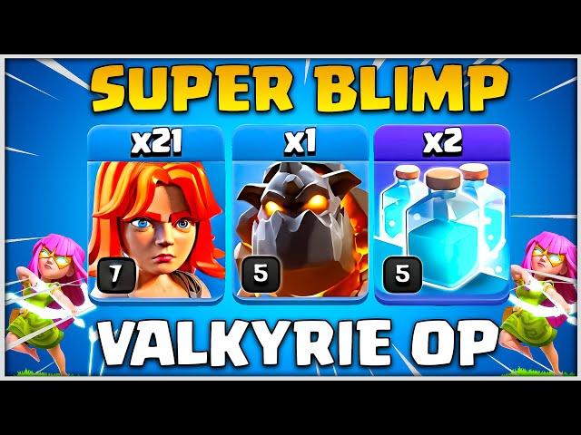 Super Archer Blimp Valkyrie Th12 Attack Op!!