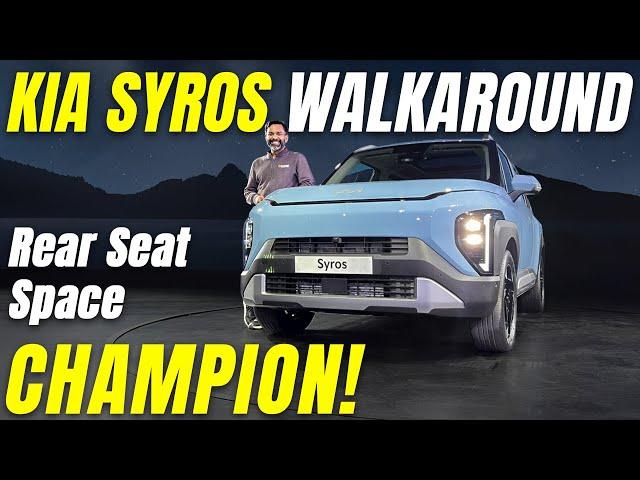 Kia Syros Quick Walkaround | Rear Seat Space, All Ventilated Seats, Panoramic Sunroof