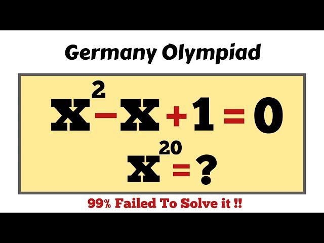 Germany | A Nice Algebra Math Olympiad Question | Viral Math | Sybermath | Premath | Pi Nerds