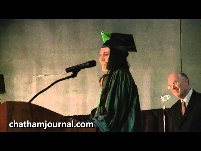 Cheyenne Tavana speaks at 2013 Woods Charter School Graduation