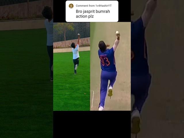 Jasprit Bumrah Bowling Copy  || #shorts #youtubeshorts #shortsfeed #cricket