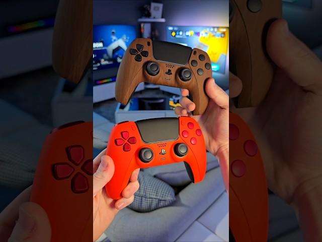 Custom PS5 controllers by Get a Grip Gaming 🪵 #Gaming #PS5 #controller #gamingsetup (gifted)