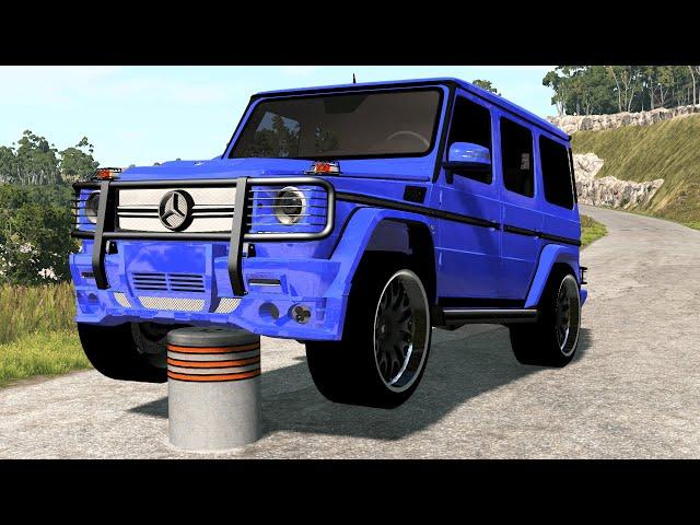 Cars vs Bollards #2 – BeamNG.Drive