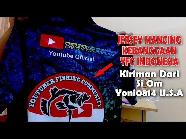 Jersey Mancing Kebanggaan YFC Indonesia (Youtuber Fishing Community Indonesia)