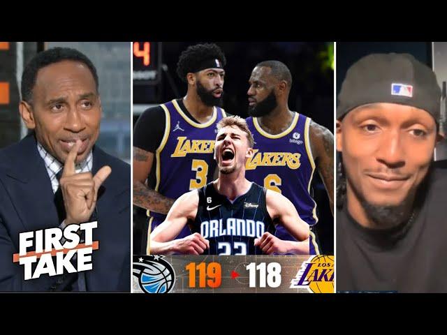 FIRST TAKE | AD's bad free throws cost Lakers as Magic steal last-minute win - Lou Williams reacts