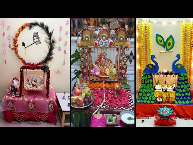 30+ Krishna Janmashtami Decoration ideas at Home/Janmashtami Jhanki Decoration